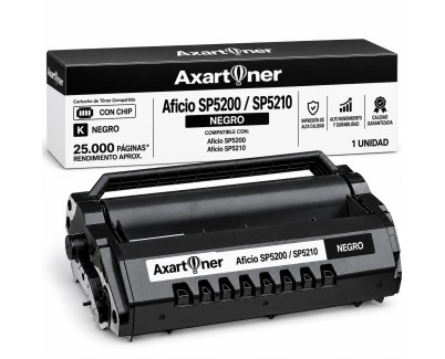 Compatible Ricoh Aficio SP5200 / SP5210 Negro Cartucho de Toner 406685 / 821229 / SP5200HE