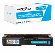 Compatible Ricoh Aficio SPC231, SPC232, SPC242, SPC310, SPC311, SPC312, SPC320, SPC342 Cyan Cartucho de Toner 407637 / 406480 / SPC310C