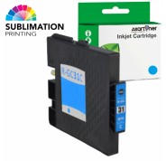 Compatible Ricoh GC31C Cyan Cartucho de Tinta Sublimacion 405689/405702 GC-31C