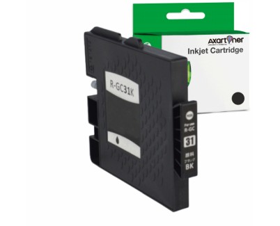 Compatible Ricoh GC31K Negro Cartucho de Tinta Pigmentada 405688/405701 GC-31K