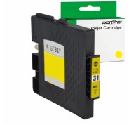 Compatible Ricoh GC31Y Amarillo Cartucho de Tinta Pigmentada 405691/405704 GC-31Y