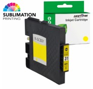 Compatible Ricoh GC31Y Amarillo Cartucho de Tinta Sublimacion 405691/405704 GC-31Y