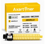 Compatible Ricoh IMC2000 / IMC2000A / IMC2500 / IMC2500A Amarillo Cartucho de Toner 842312 / 842308