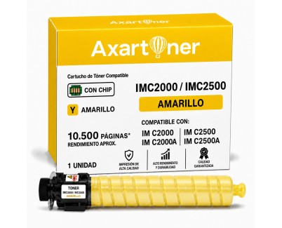 Compatible Ricoh IMC2000 / IMC2000A / IMC2500 / IMC2500A Amarillo Cartucho de Toner 842312 / 842308