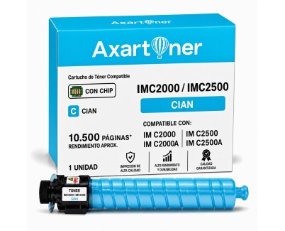 Compatible Ricoh IMC2000 / IMC2000A / IMC2500 / IMC2500A Cyan Cartucho de Toner 842314 / 842310