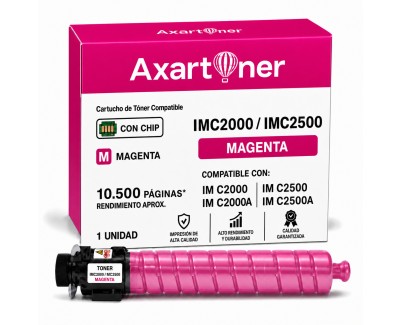 Compatible Ricoh IMC2000 / IMC2000A / IMC2500 / IMC2500A Magenta Cartucho de Toner 842313 / 842309