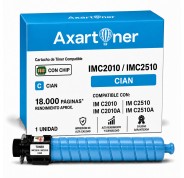 Compatible Ricoh IMC2010 / IMC2510 Cyan Cartucho de Toner 842564 / 842568