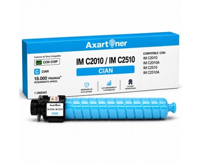 Compatible Ricoh IMC2010 / IMC2510 Cyan Cartucho de Toner 842564 / 842568