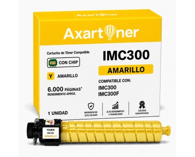 Compatible Ricoh IMC300 / IMC300F Amarillo Cartucho de Toner 842385