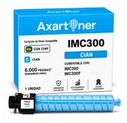 Compatible Ricoh IMC300 / IMC300F Cyan Cartucho de Toner 842383