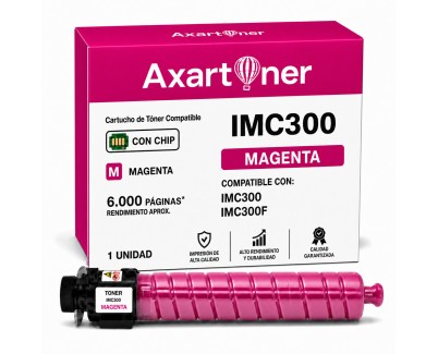 Compatible Ricoh IMC300 / IMC300F Magenta Cartucho de Toner 842384
