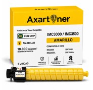 Compatible Ricoh IMC3000 / IMC3000A / IMC3500 / IMC3500A Amarillo Cartucho de Toner 842256 / 842252