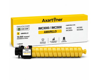 Compatible Ricoh IMC3000 / IMC3000A / IMC3500 / IMC3500A Amarillo Cartucho de Toner 842256 / 842252