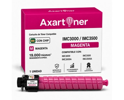 Compatible Ricoh IMC3000 / IMC3000A / IMC3500 / IMC3500A Magenta Cartucho de Toner 842257 / 842253