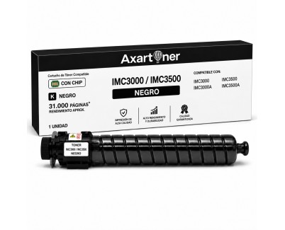 Compatible Ricoh IMC3000 / IMC3000A / IMC3500 / IMC3500A Negro Cartucho de Toner 842255 / 842251
