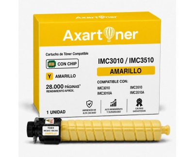Compatible Ricoh IMC3010 / IMC3010A / IMC3510 / IMC3510A Amarillo Cartucho de Toner 842507