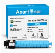 Compatible Ricoh IMC3010 / IMC3010A / IMC3510 / IMC3510A Cyan Cartucho de Toner 842509