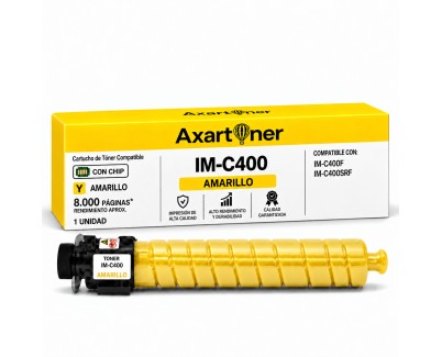Compatible Ricoh IMC400 / IMC400F / IMC400SRF Amarillo Cartucho de Toner 842377