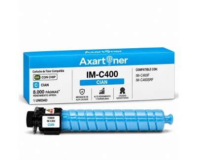 Compatible Ricoh IMC400 / IMC400F / IMC400SRF Cyan Cartucho de Toner 842375