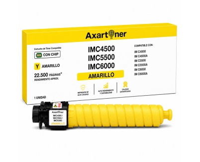 Compatible Ricoh IMC4500 / IMC5500 / IMC6000 Amarillo Cartucho de Toner 842284 / 842280