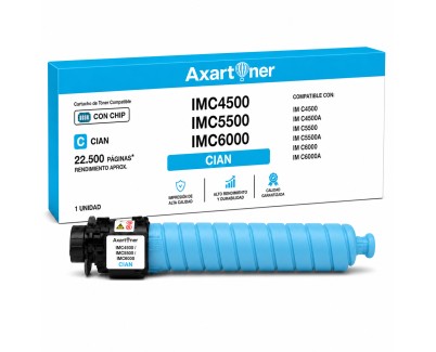 Compatible Ricoh IMC4500 / IMC5500 / IMC6000 Cyan Cartucho de Toner 842286 / 842282