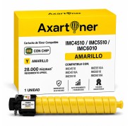 Compatible Ricoh IMC4510 / IMC4510A / IMC5510 / IMC5510A / IMC6010 / IMC6010A Amarillo Cartucho de Toner 842531