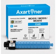 Compatible Ricoh IMC4510 / IMC4510A / IMC5510 / IMC5510A / IMC6010 / IMC6010A Cyan Cartucho de Toner 842533