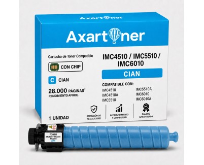 Compatible Ricoh IMC4510 / IMC4510A / IMC5510 / IMC5510A / IMC6010 / IMC6010A Cyan Cartucho de Toner 842533