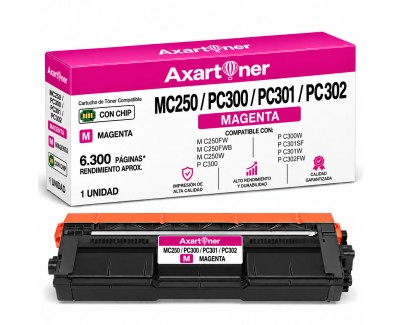Compatible Ricoh MC250 / PC300 / PC301 / PC302 Magenta Cartucho de Toner 408342 / MC250HM / 408354 / MC250M