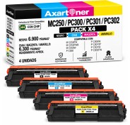 Compatible Pack x4 Ricoh MC250 / PC300 / PC301 / PC302 Cartuchos de Toner