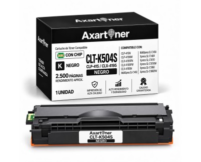Compatible Samsung CLP-415 CLP-415N CLP-415NW CLX-4195 CLX-4195FN CLX-4195FW CLX-4195N Xpress C1810W C1860 C1860FW Negro Cartucho de Toner CLT-K504S / SU158A