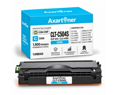 Compatible Samsung CLP-415 CLP-415N CLP-415NW CLX-4195 CLX-4195FN CLX-4195FW CLX-4195N Xpress C1810W C1860 C1860FW Cyan Cartucho de Toner CLT-C504S / SU025A