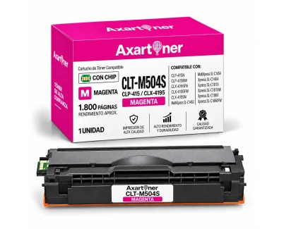 Compatible Samsung CLP-415 CLP-415N CLP-415NW CLX-4195 CLX-4195FN CLX-4195FW CLX-4195N Xpress C1810W C1860 C1860FW Magenta Cartucho de Toner CLT-M504S / SU292A