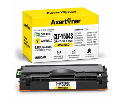 Compatible Samsung CLP-415 CLP-415N CLP-415NW CLX-4195 CLX-4195FN CLX-4195FW CLX-4195N Xpress C1810W C1860 C1860FW Amarillo Cartucho de Toner CLT-Y504S / SU502A