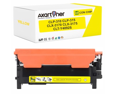 Compatible Samsung CLP315 / CLP310 / CLX3170 / CLX3175 Amarillo Cartucho de Toner CLT-Y4092S / SU482A