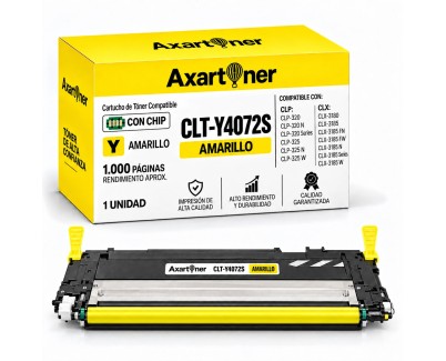 Compatible Samsung CLP325 / CLP320 / CLX3180 / CLX3185 Amarillo Cartucho de Toner CLT-Y4072S / SU472A