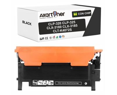 Compatible Samsung CLP325 / CLP320 / CLX3180 / CLX3185 Negro Cartucho de Toner CLT-K4072S / SU128A