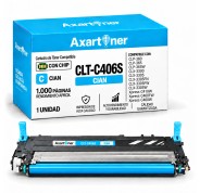 Compatible Samsung CLP360 / CLP365 / CLX3300 / CLX3305 / XPRESS C410 / XPRESS C460 Cyan Cartucho de Toner CLT-C406S ST984A