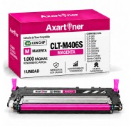 Compatible Samsung CLP360 / CLP365 / CLX3300 / CLX3305 / XPRESS C410 / XPRESS C460 Magenta Cartucho de Toner CLT-M406S SU252A