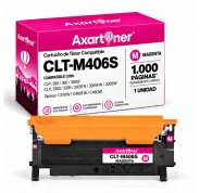Compatible Samsung CLP360 / CLP365 / CLX3300 / CLX3305 / XPRESS C410 / XPRESS C460 Magenta Cartucho de Toner CLT-M406S SU252A