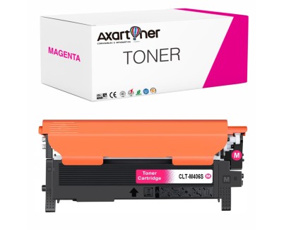 Compatible Samsung CLP360, CLP365, CLX3300, CLX3305, XPRESS C410, XPRESS C460 Magenta Cartucho de Toner CLT-M406S SU252A