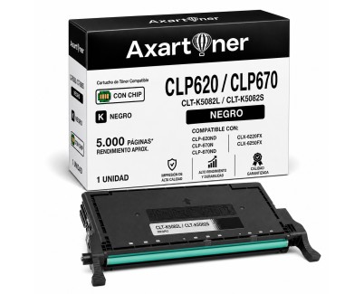 Compatible Samsung CLP620 / CLP670 / CLX6220 / CLX6250 Negro Cartucho de Toner CLT-K5082L SU188A / SU189A