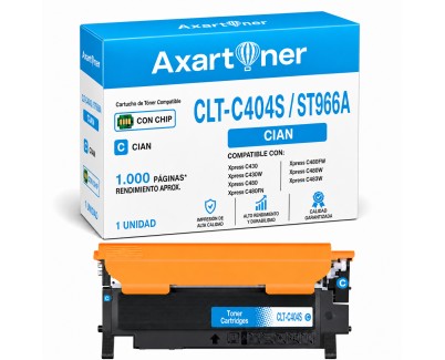 Compatible Samsung CLT-C404S Cyan Cartucho de Toner ST966A para Xpress C430 C430W C480 C480FN C480FW C480W C483W