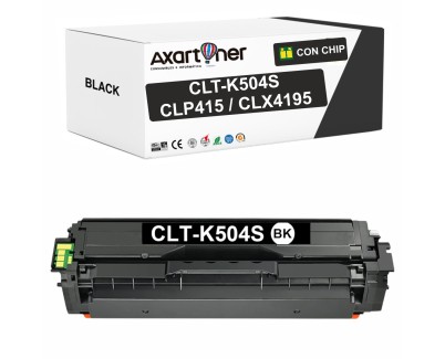 Compatible Samsung CLP-415 CLP-415N CLP-415NW CLX-4195 CLX-4195FN CLX-4195FW CLX-4195N Xpress C1810W C1860 C1860FW Negro Cartucho de Toner CLT-K504S / SU158A