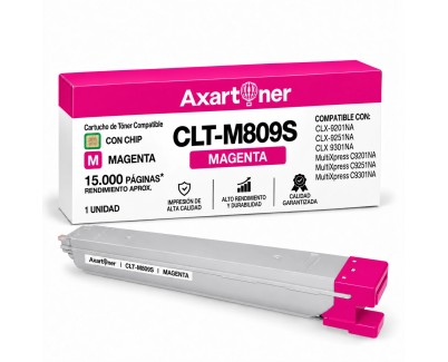 Compatible Samsung CLT-M809S Magenta Cartucho de Toner SS649A para CLX9251, CLX9301 / Multiexpress C9201, C9251, C9301