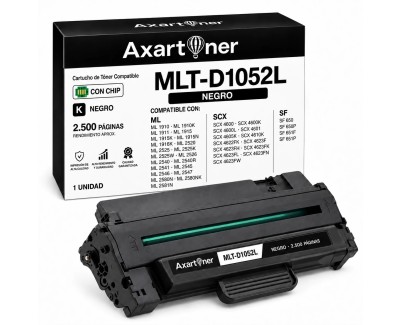 Compatible Samsung ML-1910 ML-1915 ML-2525 ML-2525W ML-2580N SCX-4600 SCX-4623F SCX-4623GN SF-650 ML1910 ML1915 ML2525 ML2525W ML2580N SCX4600 SCX4623F SCX4623CN SF650 Negro Cartucho de Toner MLT-D1052L / SU758A