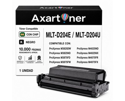Compatible Samsung MLT-D204E / MLT-D204U Negro Cartucho de Toner SU925A / SU945A para ProXpress M3825DW, M3825ND, M3875FD, M3875FW, M4025ND, M4025NX, M4075SFR, M4075SFX
