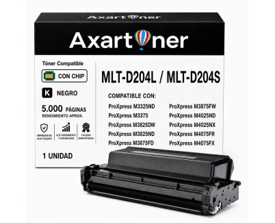 Compatible Samsung MLT-D204L / MLT-D204S Negro Cartucho de Toner SU929A / SU938A para ProXpress M3325ND, M3375FD, M3825DW, M3825ND, M3875FD, M3875FW, M4025ND, M4025NX, M4075 SFR, M4075SFX