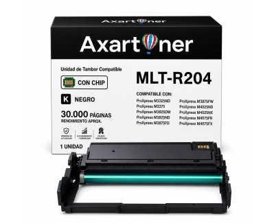Compatible Samsung MLT-R204 / SV140A Negro Tambor de Imagen (Drum) para ProXpress M3325ND, M3375FD, M3825DW, M3825ND, M3875FD, M3875FW, M4025ND, M4025NX, M4075 SFR, M4075SFX