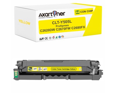 Compatible Samsung ProXpress C2620DW / C2670FW / C2680FX Amarillo Cartucho de Toner CLT-Y505L / SU512A